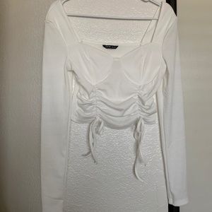 White Bustier Crop Top